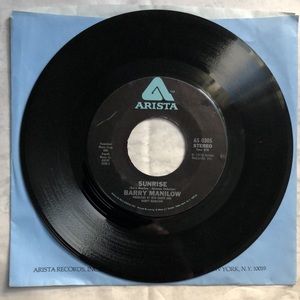 Barry Manilow Sunrise/Can't Smile Without You Vinyl 45 Record '78